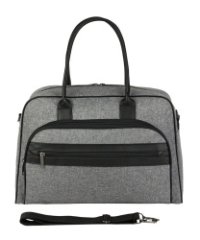 М-714 Саквояж катионик серый (серый/47*30*15/полиэстер/NTL Continent)