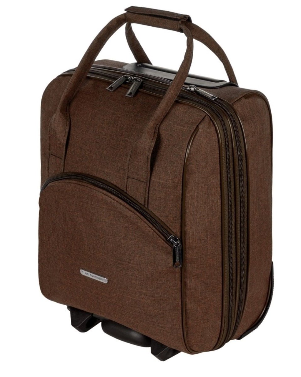М-7314 Сумка на колесах катионик коричневый (Коричневый/38*29*22/полиэстер)