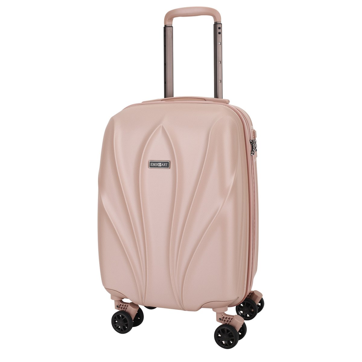 03L-017-420 Чемодан 4-х колесный (Бежевый/34*55*24/полипропилен/S/2,2 кг/42 литра/Eberhart)