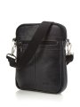 2763 Сумка мужская натуральная кожа (Черный/23*18*4/натуральная кожа)