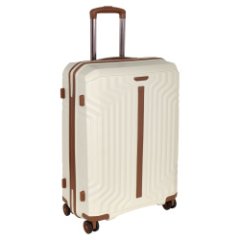 Р0015 (2-ой) White (24) пластик PP (полипропилен) чемодан средний (белый/46*63*25/полипропилен/3,5 кг/61 литр/Polar)