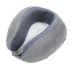 57406-3 FABRETTI Подушка дорожная 100% полиэстер (серый/26*28*12/полиэстер/FABRETTI)