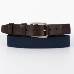 BMT-120-3548-CEJ-04/02 Ремень мужской (синий/коричневый) (синий/коричневый/110-130 см/натуральная кожа/Jonas Hanway)