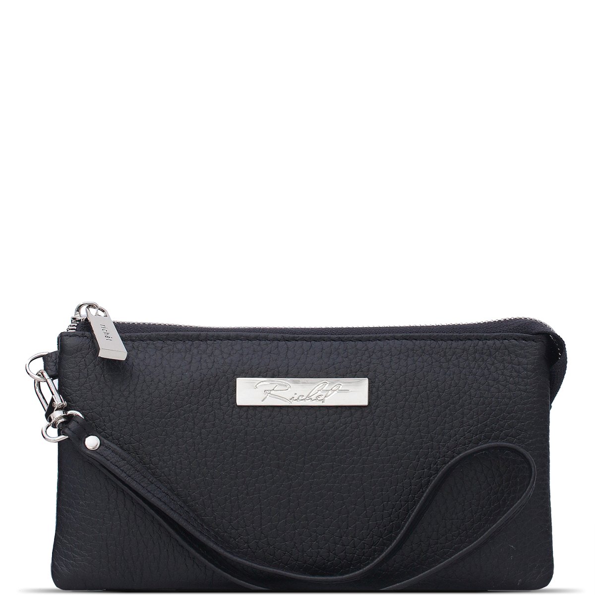 Ri-047P Портмоне Черный (Черный/19*9*1,5/натуральная кожа/Richet)