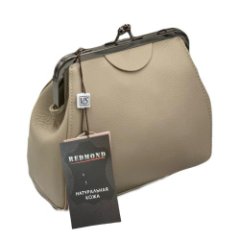 008К Сумка женская натуральная кожа (milk) (Бежевый)