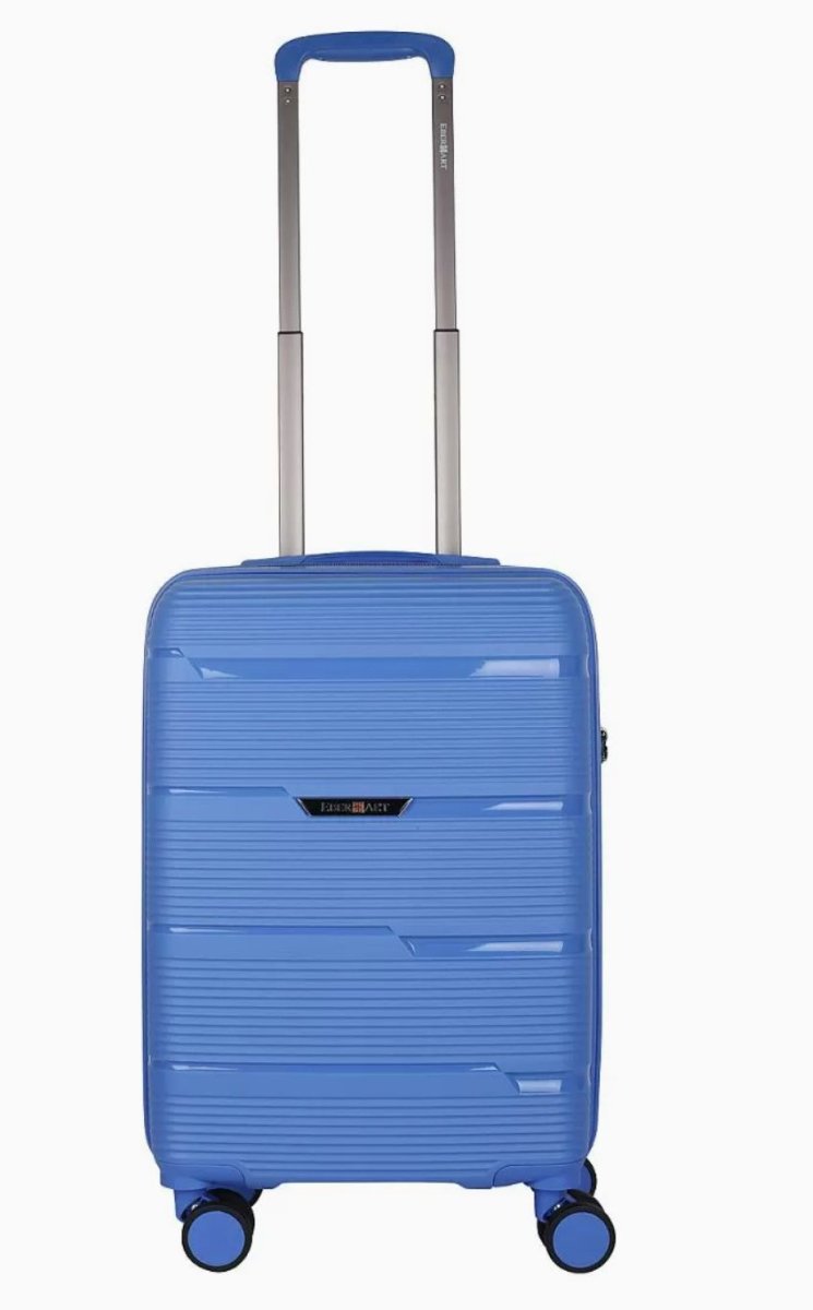 47B-005-424 Чемодан 4-х колесный (Голубой/42*66*25/полипропилен/M/3,3 кг/3,3 кг/56 литров/Eberhart)