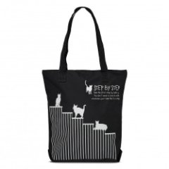 1-58 Сумка молодёжная (Step by step/черный) (Черный/28*38*10/текстиль/ANTAN)