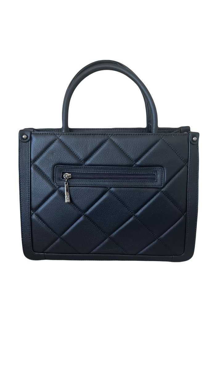 8163К Сумка женская натуральная кожа черный (Черный/натуральная кожа/Redmond)