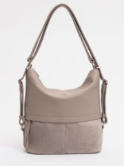 1483 99 25/902 52 Сумка женская экокожа/замша (т.бежевый) (темно-бежевый/27*27*13/экокожа/натуральная замша/S.Lavia)