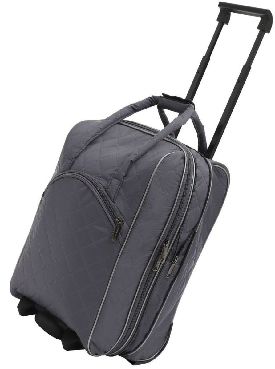 М-7318 Сумка на колесах дюспа серый (Серый/47*29*22/полиэстер)