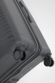 49M-008-428 Чемодан 4-х колесный (серый/49*77*33/полипропилен/L/4,8 кг/106 литров/Eberhart)