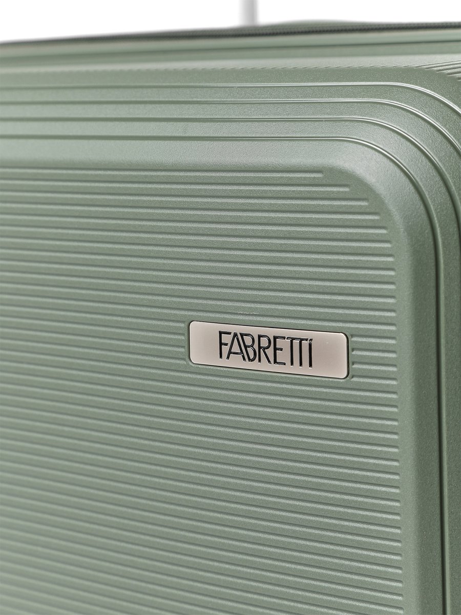 RL1080-24-11 (FABRETTI) Чемодан 4-х колесный 100% полипропилен (хаки/45*58*26/полипропилен/M/FABRETTI)