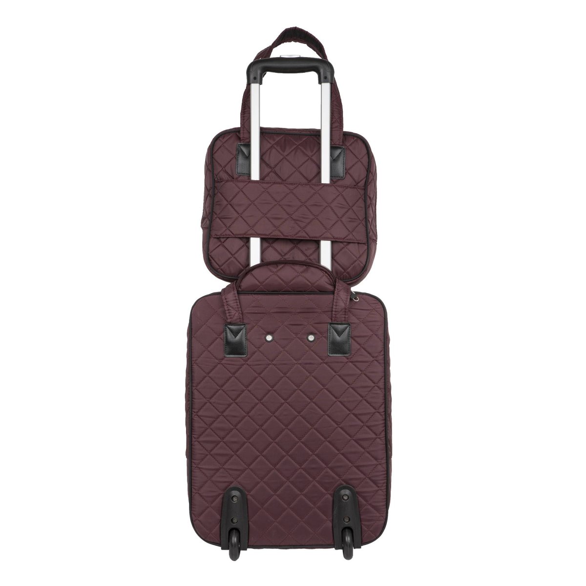 П7101-14 (бордо) Бьюти-Кейс из стежки (Бордовый/33*30*18/полиэстер)