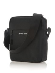 841A СУМКА МУЖСКАЯ ТКАНЬ (чёрный) (Черный/16*22*6/текстиль)