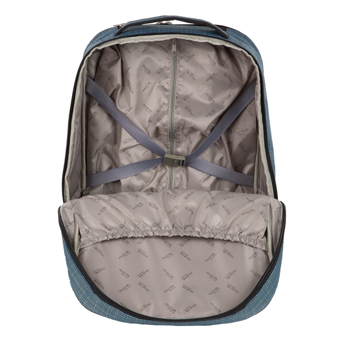 П7110 (серый) Рюкзак с телегой на колесах (Серый/полиэстер/Polar)