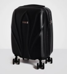 03L-009-424 Чемодан 4-х колесный (черный/46*68*31/35/100% поликарбонат Makrolon/M/3,5 кг/79 литров/Eberhart)