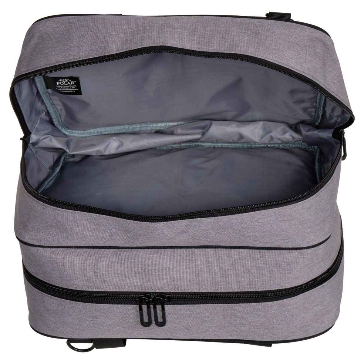 ТВ0111 Black черная Сумка Победа текстиль (черный/36*30*24/полиэстер/0,62 кг/26 литров/Polar)