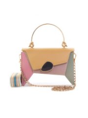 27438/33 Сумка женская (бежевый/пудра/мята) (мультиколор/20*16*6/Экокожа)