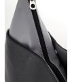 3510 Сумка женская черный/св. серый (Черный/Светло-серый/32*33*10/Экокожа)