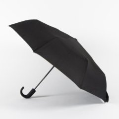 RT-33920 Зонт мужской, 3 сл.,полный автомат, пласт.крюк (П/Э) (Черный/эпонж/Jonas Hanway)