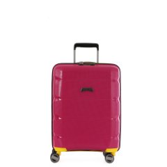 EN6520-20-57 FABRETTI Чемодан 4-х колесный 100% полипропилен (Розовый/39*56*20/полипропилен/S/FABRETTI)