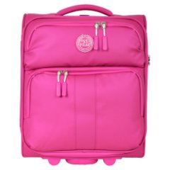 Р2319 (3-ой) Red (16) чемодан малый тканевый облегченный (Розовый/34*43*17/полиэстер/S/2,2 кг/24 литра/Polar)