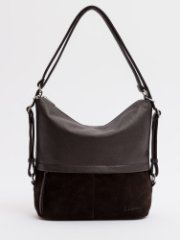 1483 99 12/86 02 Сумка женская экокожа/замша (т.коричневый) (Темно коричневый/27*27*13/экокожа/натуральная замша/S.Lavia)