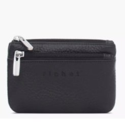 Ri-169KW Кошелек женский Черный (Черный/13*8*1,5/натуральная кожа/Richet)