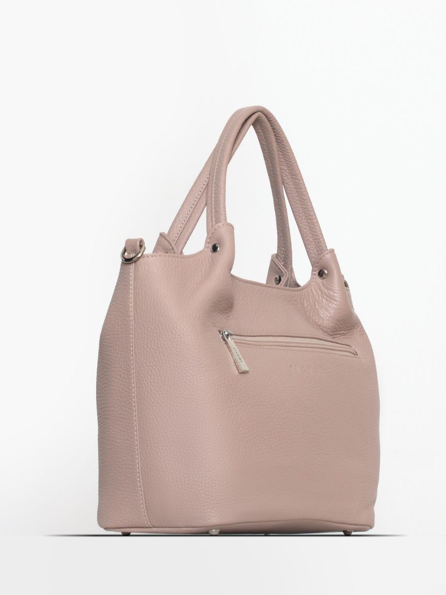 2421LN Сумка женская Пудра (Розовый светлый/30*20*12/натуральная кожа/Richet)