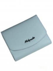 43022-2606 Sky blue Кошелёк Маленький Malgrado (голубой/11*8,5*2,5/натуральная кожа/Malgrado)