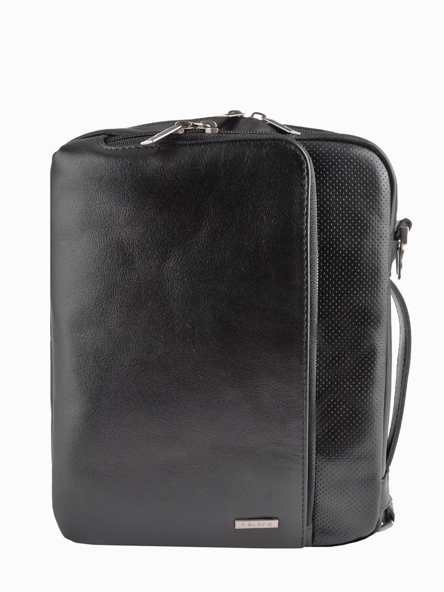 67469 Сумка МЭТЬЮ SPORT кожа перфорированная черный (Черный/21*24*7/натуральная кожа/R.Blake)