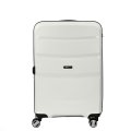 EN7520-024-1 FABRETTI Чемодан 4-х колесный 100% полипропилен FABRETTI (Белый/45*68*25/полипропилен/M)