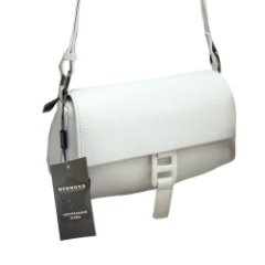 8691К Сумка женская натуральная кожа (white) (белый/27*15*9/натуральная кожа/Redmond)