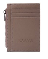 0042-50 Картхолдер натуральная кожа KARYA (Бежевый/12*8*0,5/натуральная кожа/KARYA)