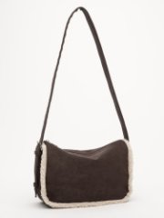 V106 213 12 Сумка женская экокожа/мех (т.коричневый) (Темно коричневый/29*20*10/экокожа/мех/S.Lavia)