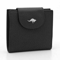 2194 Портмоне женское F/ BLACK 001 (Черный/10*10*2.5/натуральная кожа/CANGURIONE)
