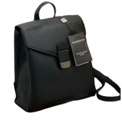 8060К Рюкзак женский натуральная кожа (black) (Черный/23*26*13/натуральная кожа/Redmond)