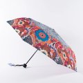 43516 Зонт женский,3 сл,механика,пласт прямая (Мультиколор/8-55/эпонж/Russian Look)