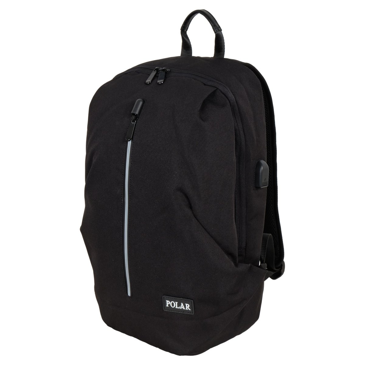 Г-599 (черный) Рюкзак для ноутбука текстиль (Черный/28*46*12/полиэстер/0,8 кг/16 литров/Polar)