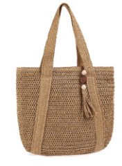 HL 69-012114 Сумка пляжная (бежевый) (бежевый/39*39*2/целлюлоза/Hogerland)