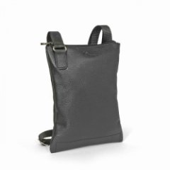 102-812-1 Сумка мужская (Пеллекон) (Черный/18*25*1/натуральная кожа)