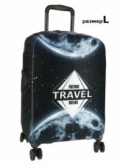 9013 Чехол для чемодана (L) (Черный/L/бифлекс/VIP COLLECTION)