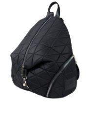 709-3030404/1 Рюкзак черный+треугольники+карабин+мягк. лямки (Dewspo) (Черный/29*37*16/текстиль/KATY NIKOLAEVA)