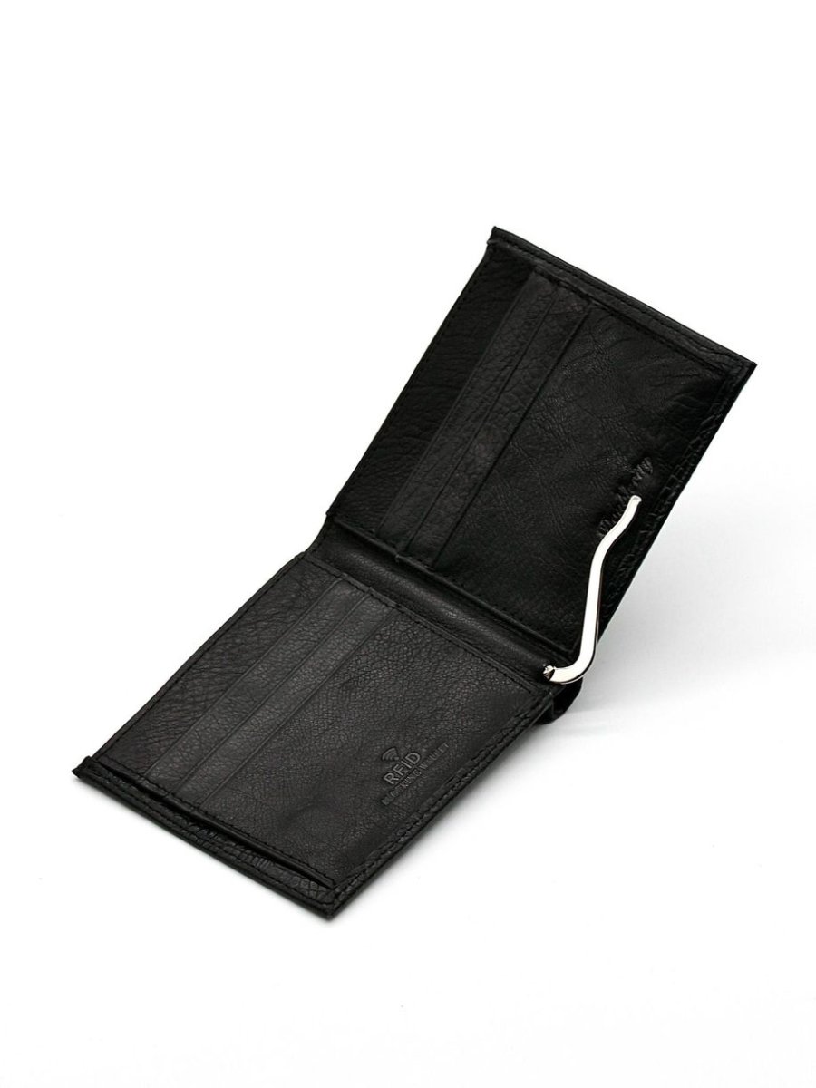 068-DC31-47A  Портмоне (чёрный) (Черный/11*10*1/натуральная кожа/Doublecity)