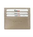 0020-52 Картхолдер натуральная кожа KARYA (Бежевый/10*9*1/натуральная кожа/KARYA)
