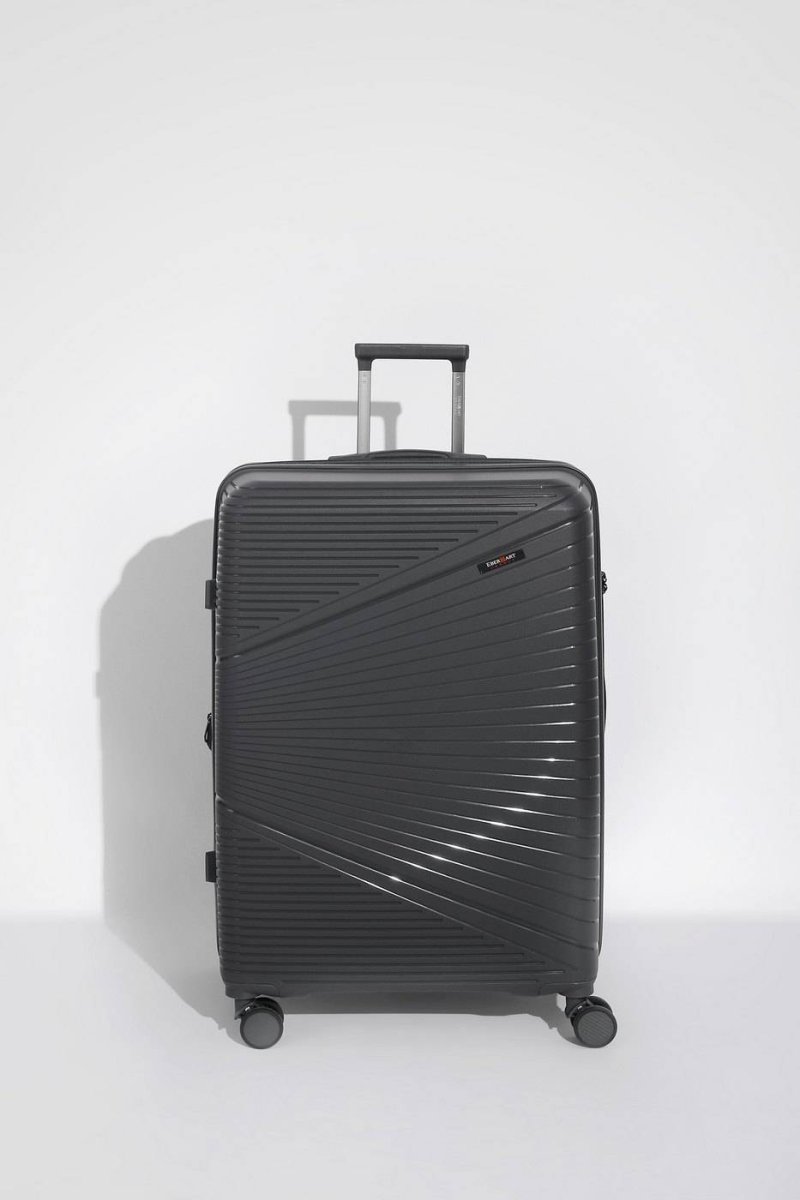 49M-008-428 Чемодан 4-х колесный (серый/49*77*33/полипропилен/L/4,8 кг/106 литров/Eberhart)