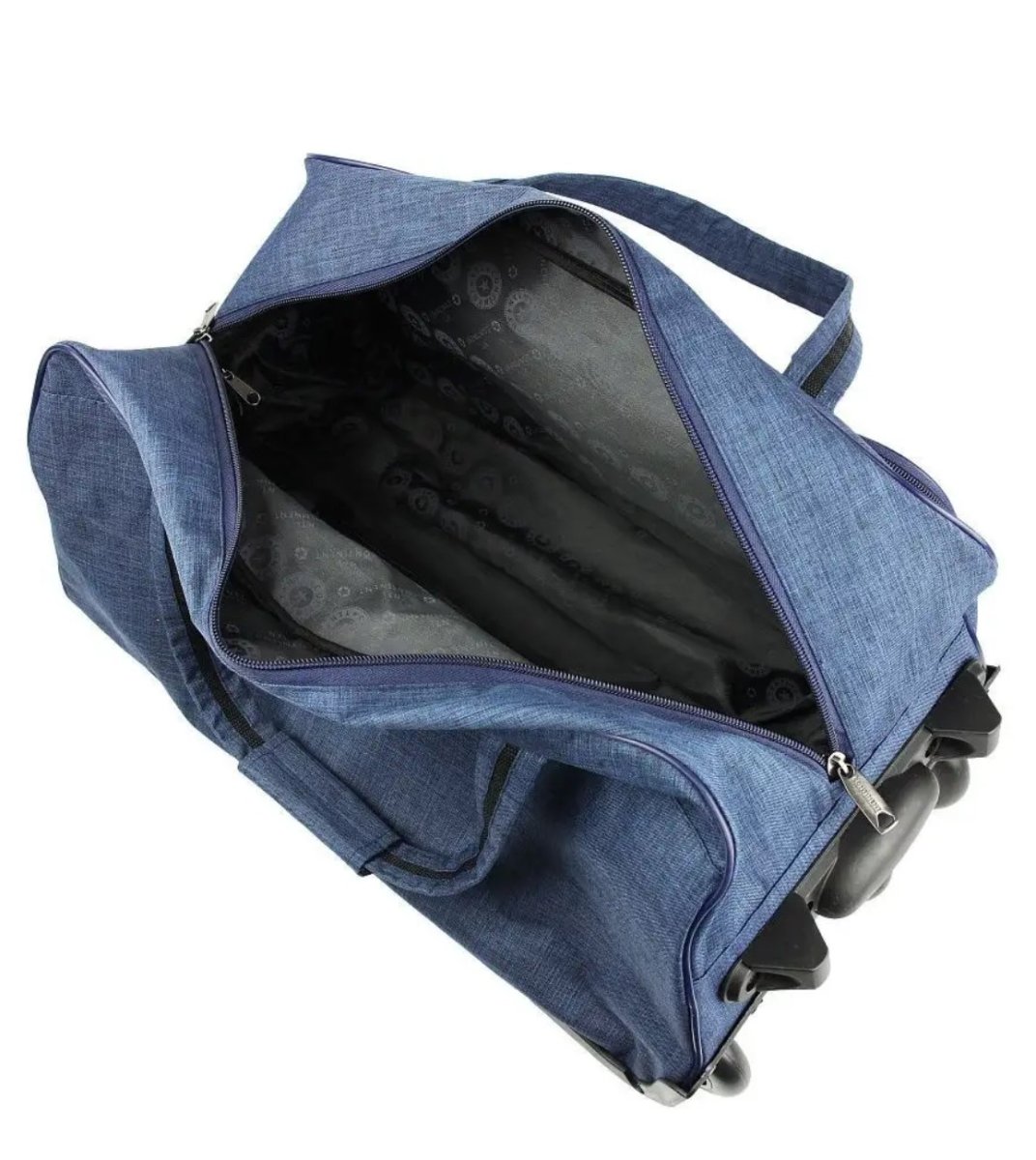 М-18 Сумка на колёсах катионик синий  (синий/полиэстер/NTL Continent)