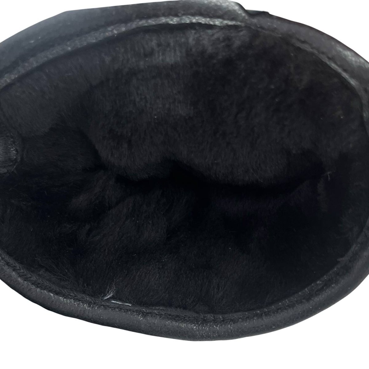 382403 Перчатки мужские олень на овчине (с шлицей) (м) (черный/8;8,5;9;9,5;10/натуральная кожа/натуральный мех/PERST)