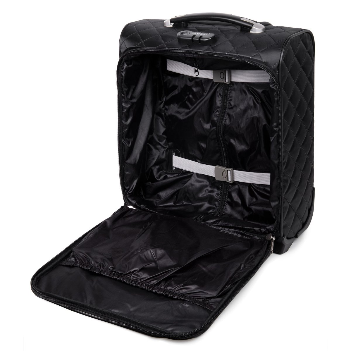 П7097ТС (черный) сумка Пилот термостежка 2 колеса (Черный/40*47*20/полиэстер)