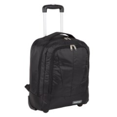 П7102 (черный) Рюкзак с телегой на колесах текстиль (Черный/38*49*19/полиэстер/Polar)